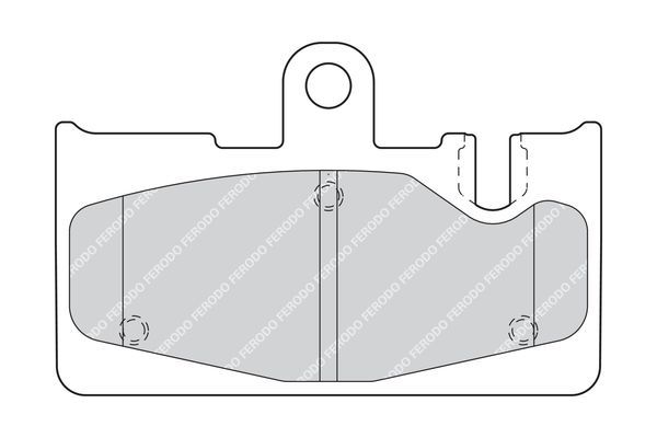 Stabdžių trinkelių rinkinys, diskinis stabdys FERODO FDB1689