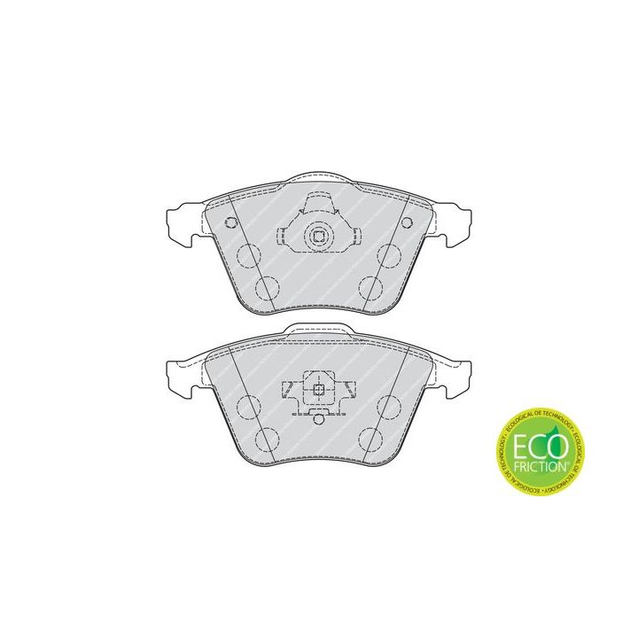 Stabdžių trinkelių rinkinys, diskinis stabdys FERODO FDB1706