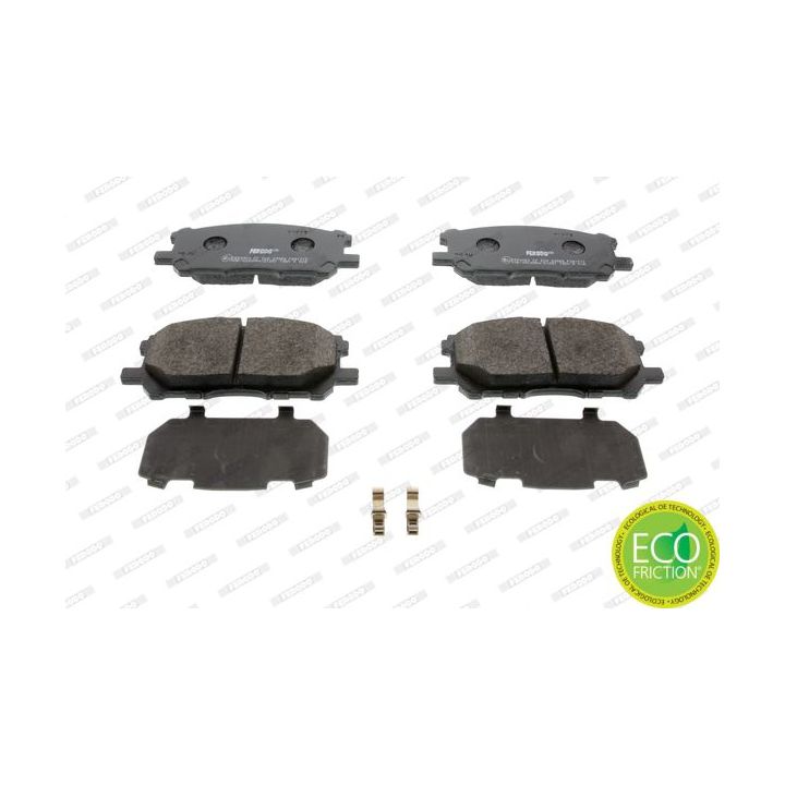 Stabdžių trinkelių rinkinys, diskinis stabdys FERODO FDB1715