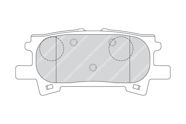 Stabdžių trinkelių rinkinys, diskinis stabdys FERODO FDB1731