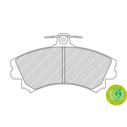 Stabdžių trinkelių rinkinys, diskinis stabdys FERODO FDB1738