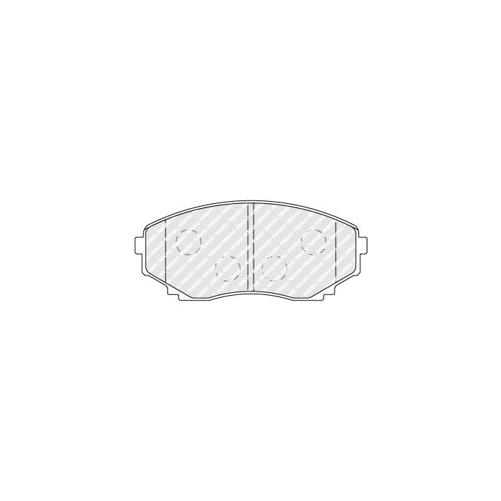 Stabdžių trinkelių rinkinys, diskinis stabdys FERODO FDB1757