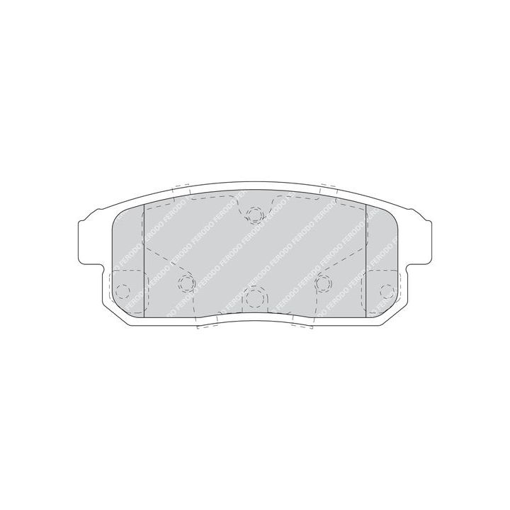 Stabdžių trinkelių rinkinys, diskinis stabdys FERODO FDB1759