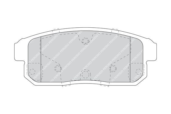 Stabdžių trinkelių rinkinys, diskinis stabdys FERODO FDB1759