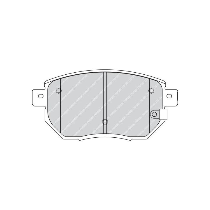 Stabdžių trinkelių rinkinys, diskinis stabdys FERODO FDB1786