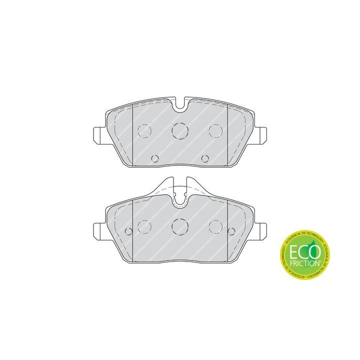 Stabdžių trinkelių rinkinys, diskinis stabdys FERODO FDB1974