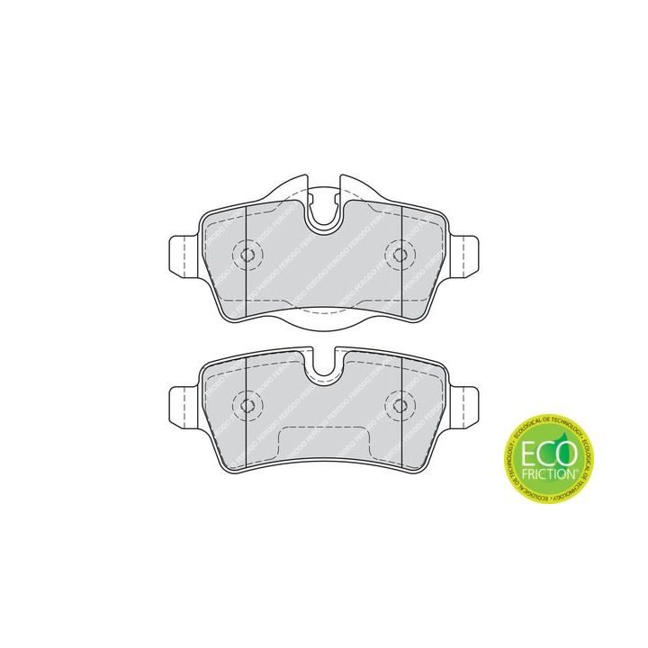 Stabdžių trinkelių rinkinys, diskinis stabdys FERODO FDB1975