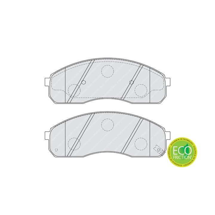 Stabdžių trinkelių rinkinys, diskinis stabdys FERODO FDB1990