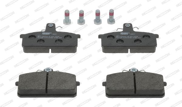 Stabdžių trinkelių rinkinys, diskinis stabdys FERODO FDB221