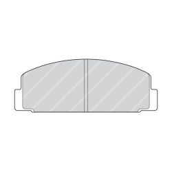 Stabdžių trinkelių rinkinys, diskinis stabdys FERODO FDB252