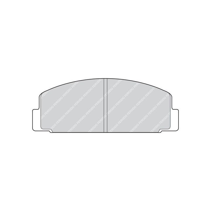 Stabdžių trinkelių rinkinys, diskinis stabdys FERODO FDB252