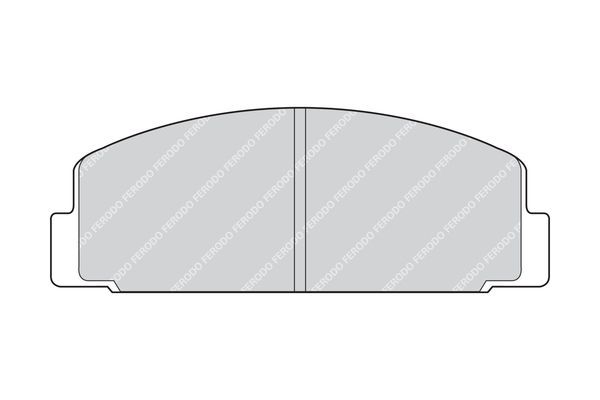 Stabdžių trinkelių rinkinys, diskinis stabdys FERODO FDB252