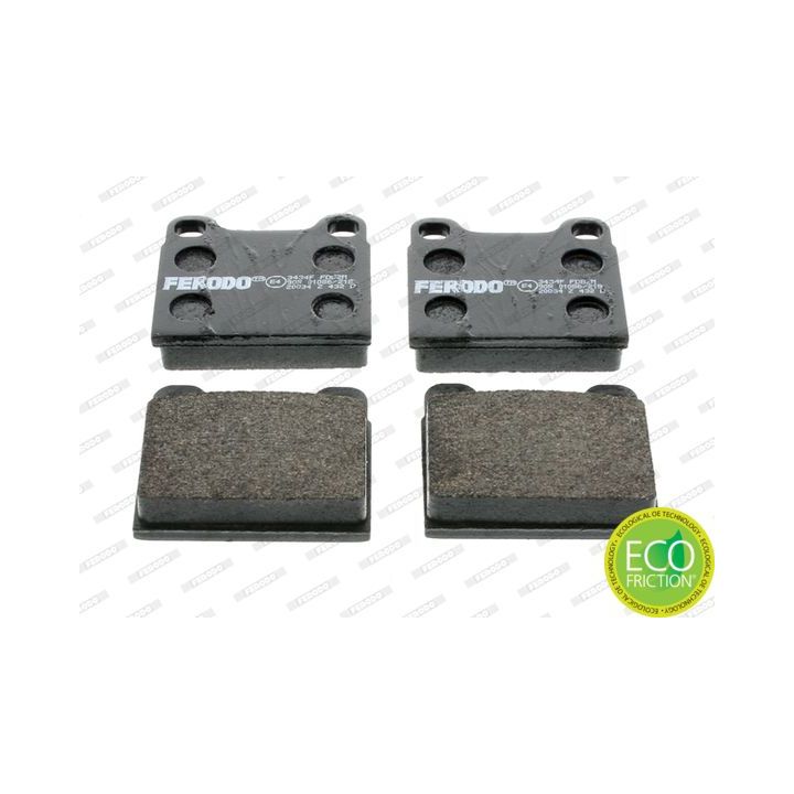 Stabdžių trinkelių rinkinys, diskinis stabdys FERODO FDB2M