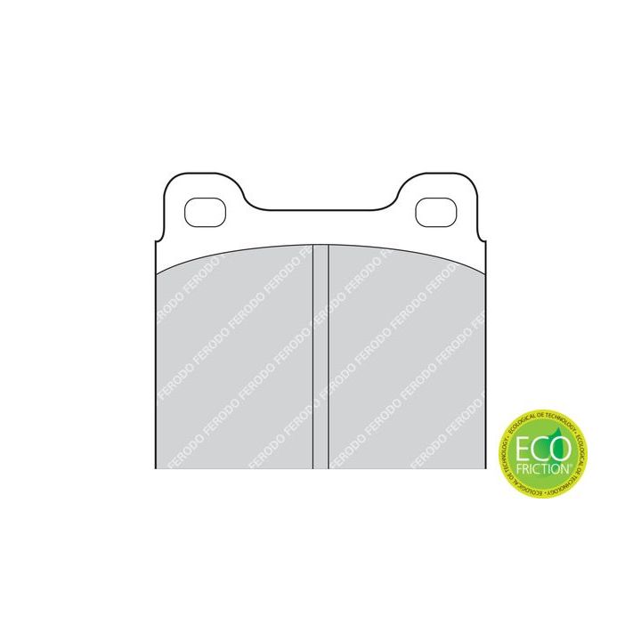 Stabdžių trinkelių rinkinys, diskinis stabdys FERODO FDB2M