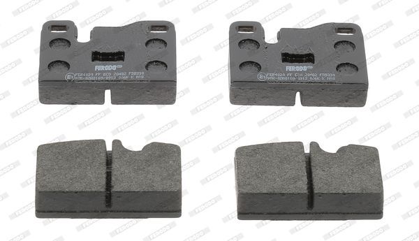 Stabdžių trinkelių rinkinys, diskinis stabdys FERODO FDB330