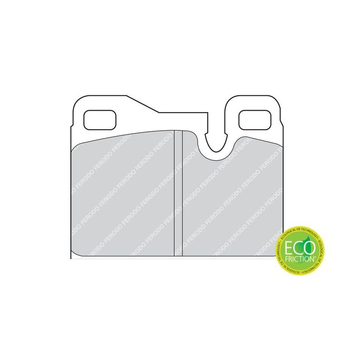 Stabdžių trinkelių rinkinys, diskinis stabdys FERODO FDB330