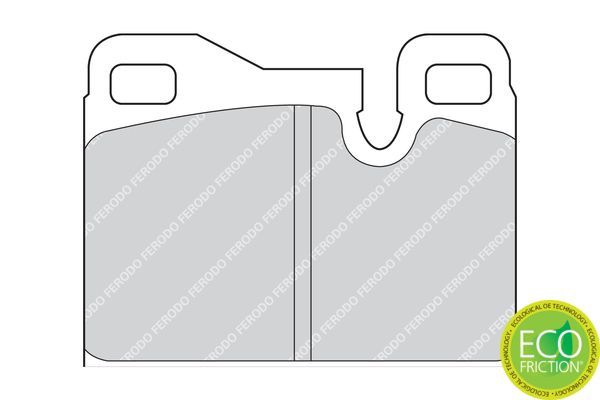 Stabdžių trinkelių rinkinys, diskinis stabdys FERODO FDB330