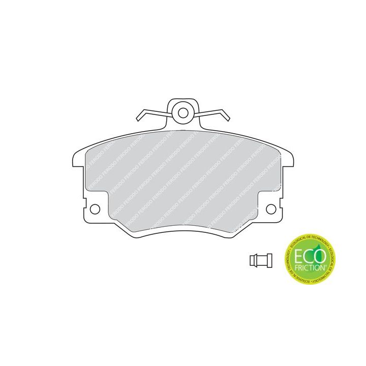 Stabdžių trinkelių rinkinys, diskinis stabdys FERODO FDB370