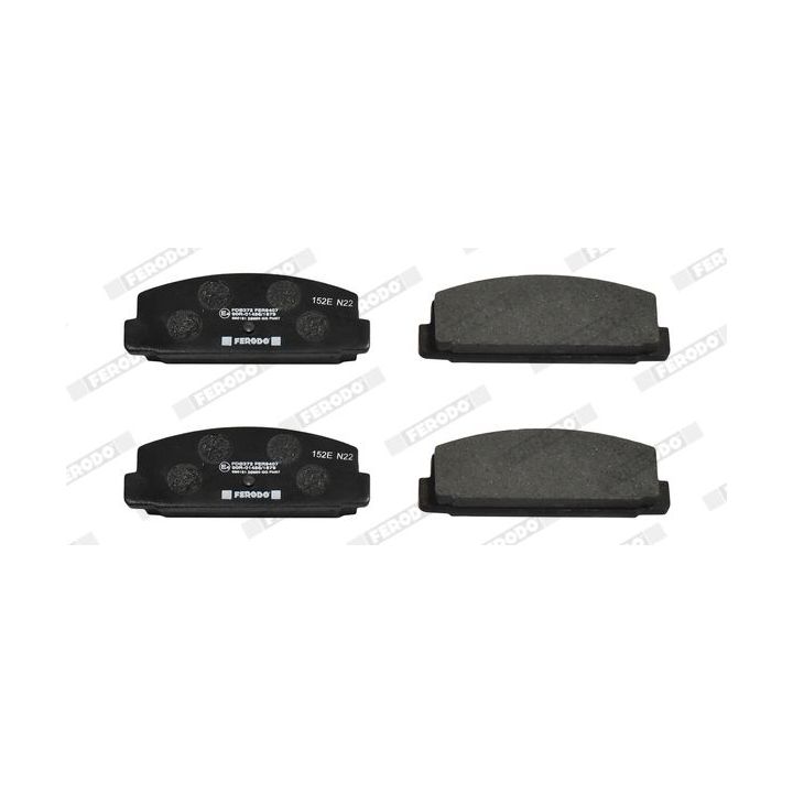 Stabdžių trinkelių rinkinys, diskinis stabdys FERODO FDB372