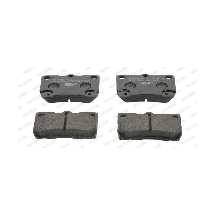 Stabdžių trinkelių rinkinys, diskinis stabdys FERODO FDB4001