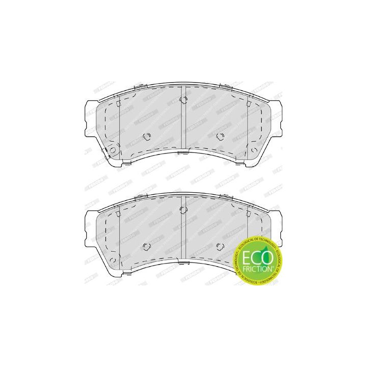 Stabdžių trinkelių rinkinys, diskinis stabdys FERODO FDB4062