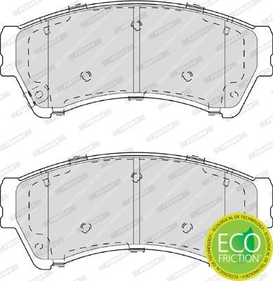 Stabdžių trinkelių rinkinys, diskinis stabdys FERODO FDB4062