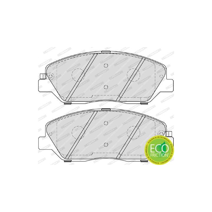 Stabdžių trinkelių rinkinys, diskinis stabdys FERODO FDB4111