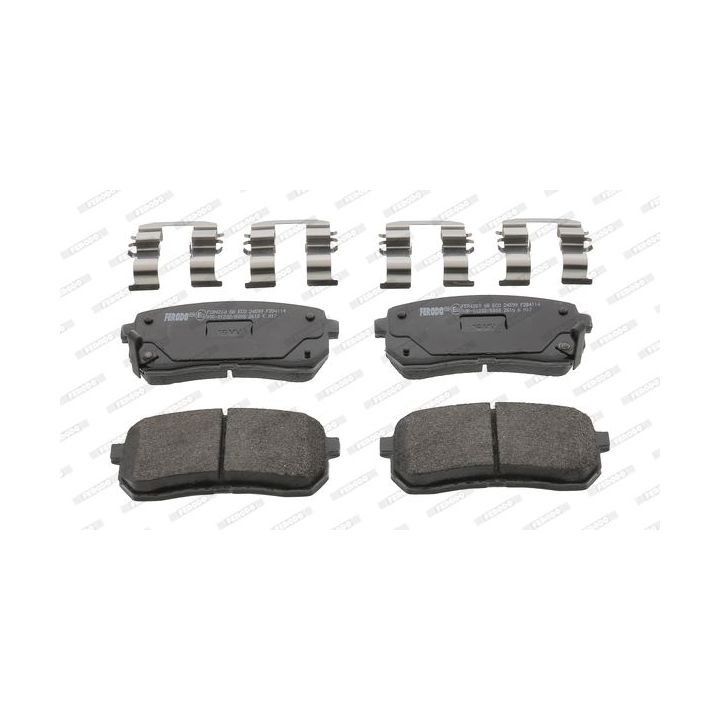 Stabdžių trinkelių rinkinys, diskinis stabdys FERODO FDB4114
