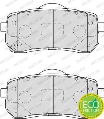 Stabdžių trinkelių rinkinys, diskinis stabdys FERODO FDB4114