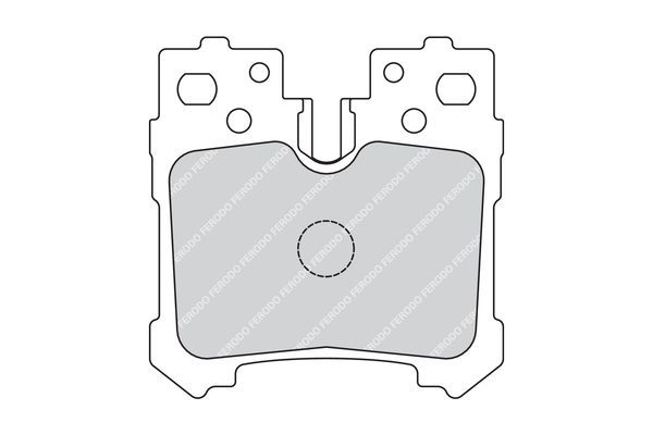 Stabdžių trinkelių rinkinys, diskinis stabdys FERODO FDB4210