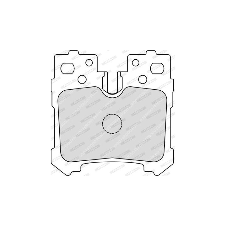 Stabdžių trinkelių rinkinys, diskinis stabdys FERODO FDB4210