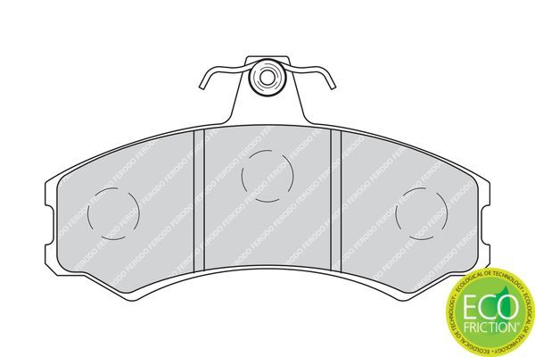 Stabdžių trinkelių rinkinys, diskinis stabdys FERODO FDB4225