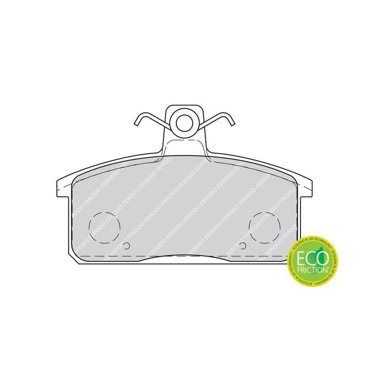 Stabdžių trinkelių rinkinys, diskinis stabdys FERODO FDB4226