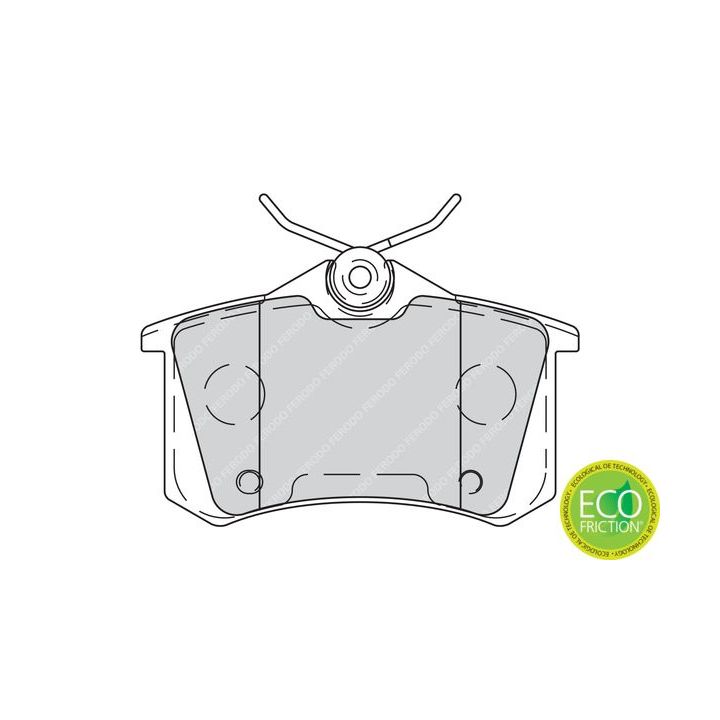 Stabdžių trinkelių rinkinys, diskinis stabdys FERODO FDB4260