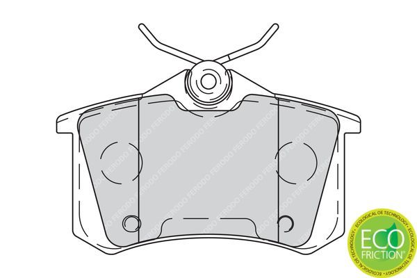 Stabdžių trinkelių rinkinys, diskinis stabdys FERODO FDB4260