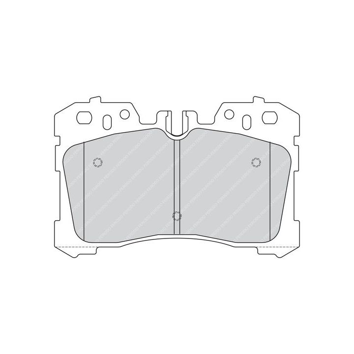 Stabdžių trinkelių rinkinys, diskinis stabdys FERODO FDB4277