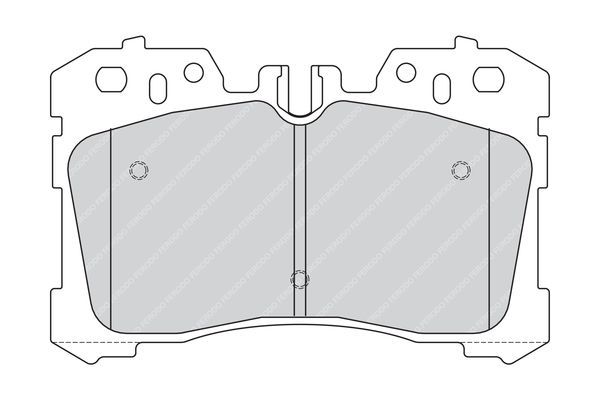Stabdžių trinkelių rinkinys, diskinis stabdys FERODO FDB4277