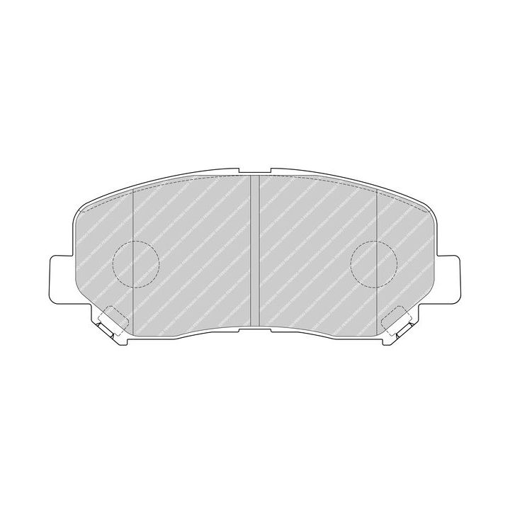 Stabdžių trinkelių rinkinys, diskinis stabdys FERODO FDB4357