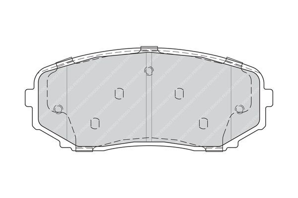 Stabdžių trinkelių rinkinys, diskinis stabdys FERODO FDB4365