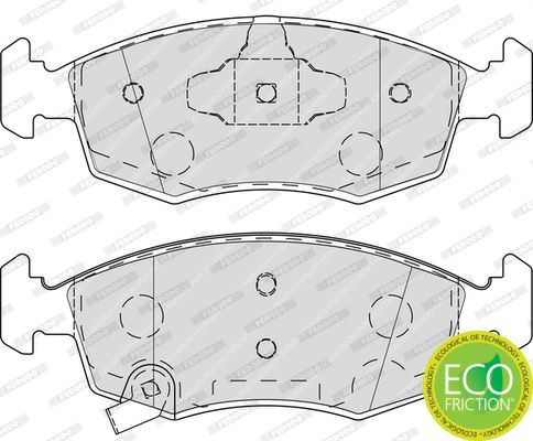 Stabdžių trinkelių rinkinys, diskinis stabdys FERODO FDB4400