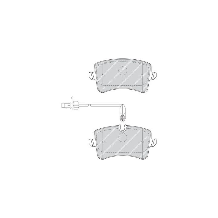 Stabdžių trinkelių rinkinys, diskinis stabdys FERODO FDB4410