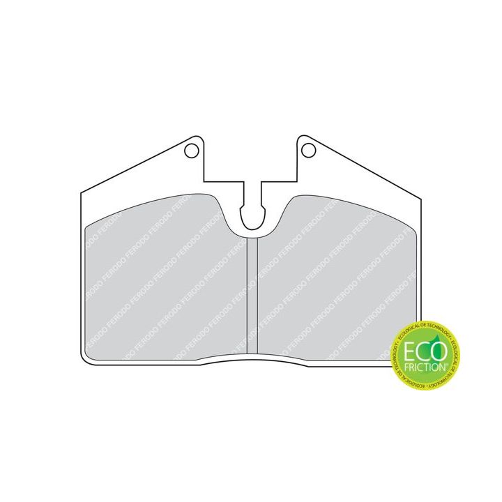 Stabdžių trinkelių rinkinys, diskinis stabdys FERODO FDB451