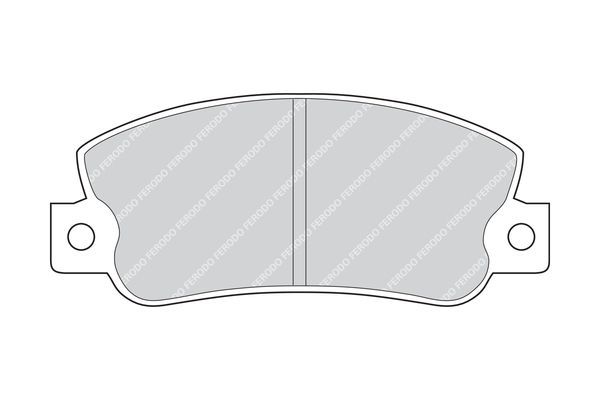 Stabdžių trinkelių rinkinys, diskinis stabdys FERODO FDB456