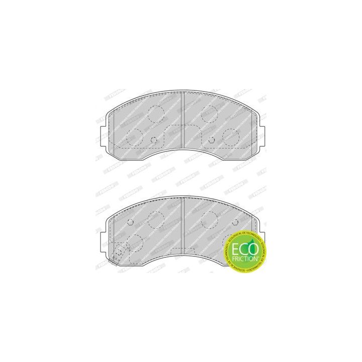 Stabdžių trinkelių rinkinys, diskinis stabdys FERODO FDB4567