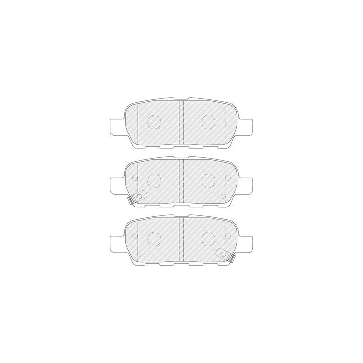 Stabdžių trinkelių rinkinys, diskinis stabdys FERODO FDB4756