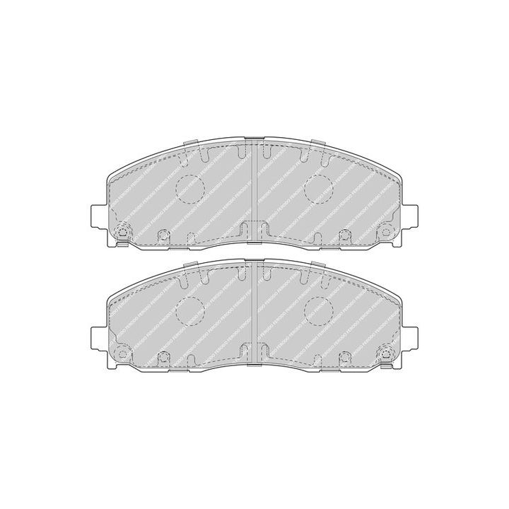 Stabdžių trinkelių rinkinys, diskinis stabdys FERODO FDB4785