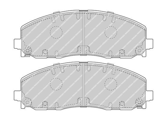 Stabdžių trinkelių rinkinys, diskinis stabdys FERODO FDB4785