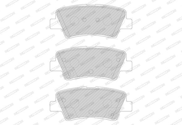 Stabdžių trinkelių rinkinys, diskinis stabdys FERODO FDB4833