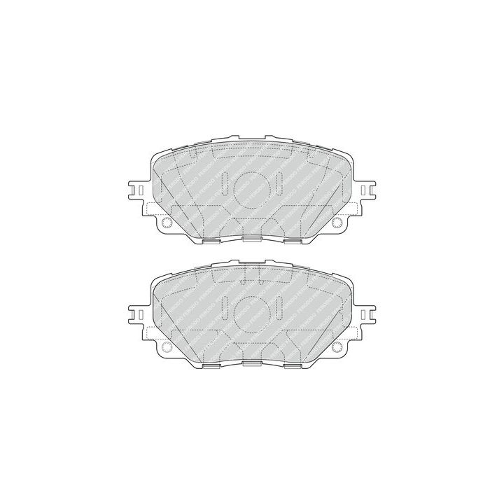 Stabdžių trinkelių rinkinys, diskinis stabdys FERODO FDB4873