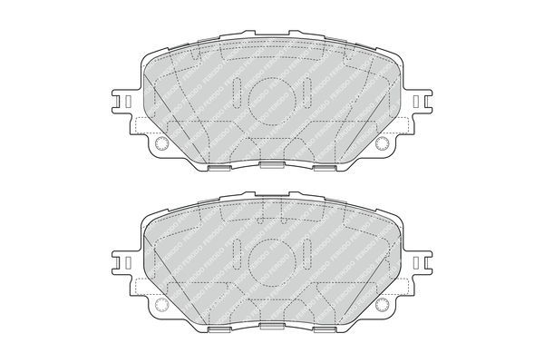 Stabdžių trinkelių rinkinys, diskinis stabdys FERODO FDB4873